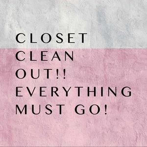 Closet Clean-out!